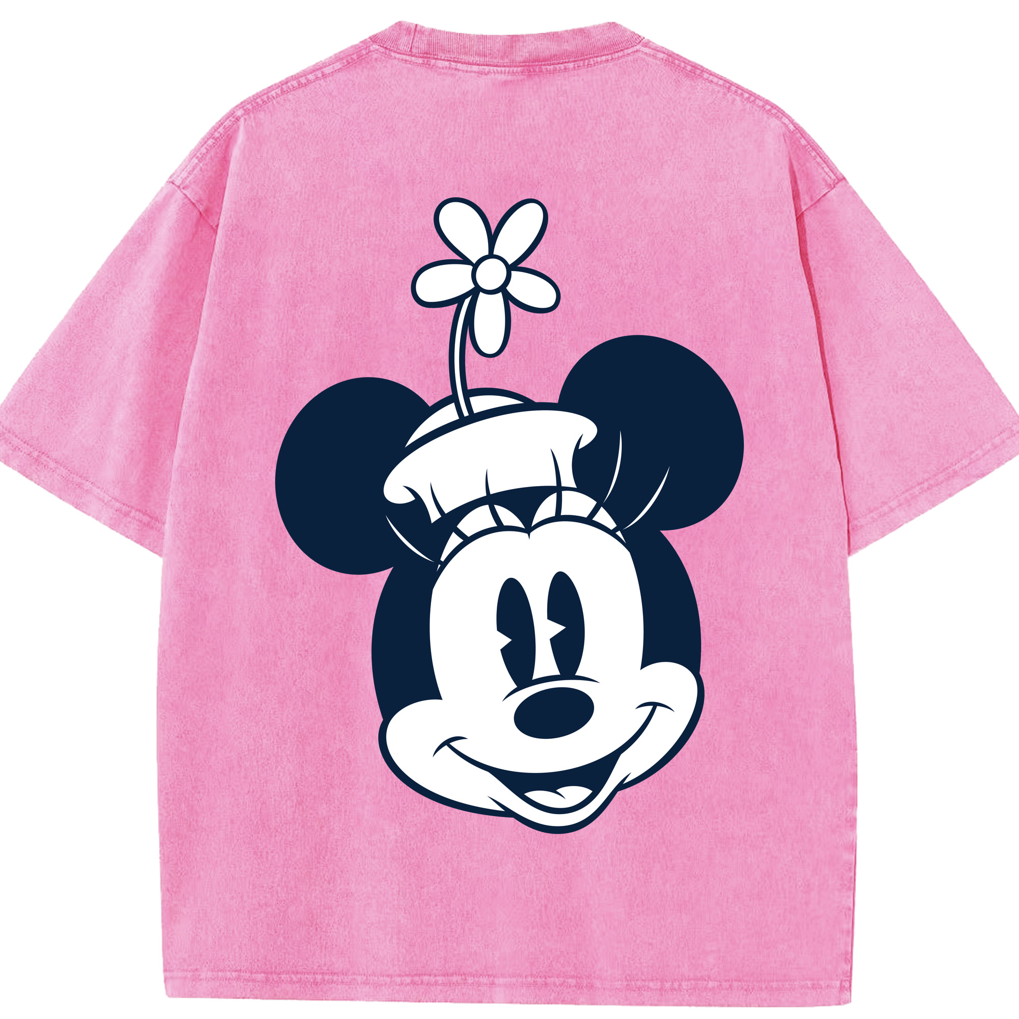 （画像用） ミッキーマウス Mickey Mouse 綿100% ヴィンテージ風 半袖Tシャツ（背面プリント）